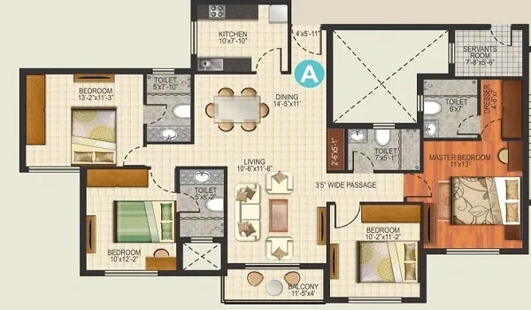 Featured Image of Prestige Padi 4 BHK Floor Plan